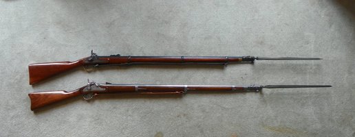Pattern 1853 Enfield and M1861 Springfield replicas.JPG