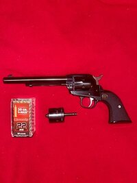 RUGER SINGLE-SIX CONVERTIBLE 22LR and 22 Win Mag  single action revolver with both  culinders ...jpg